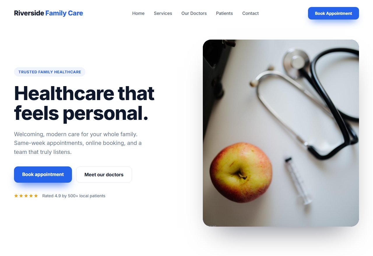 Example of a modern therapy practice website built by Medika Web