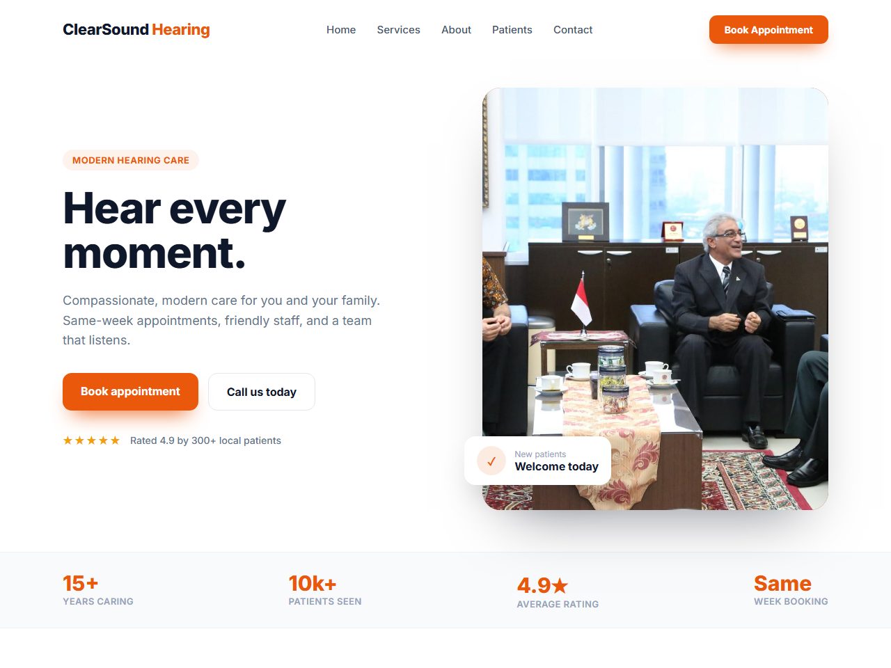 Behavioral Therapy Practice website mockup