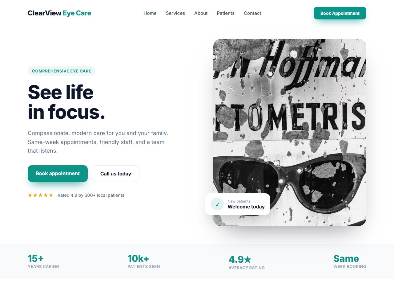 Counseling Practice website mockup