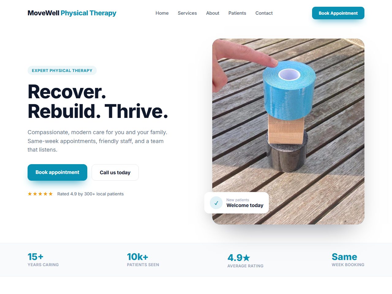 Marriage & Family Therapy website mockup
