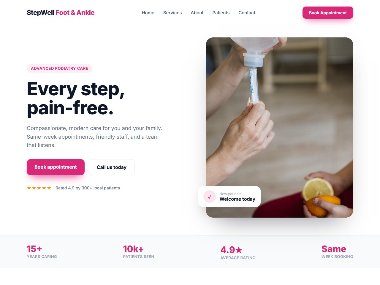 Psychiatry Practice website mockup